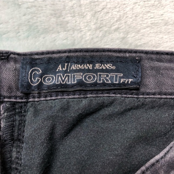 Armani Jeans Faded Black Comfort Fit Straight Leg Jeans 27 (Tag says 29) - Picture 7 of 13